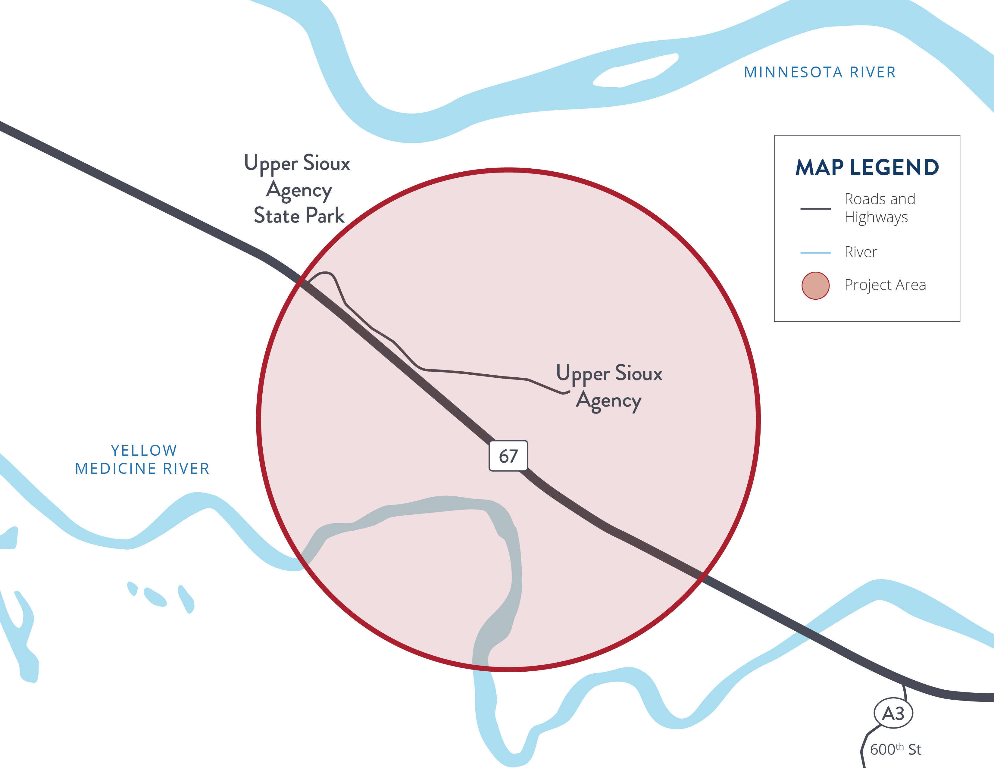 Highway 67 project area